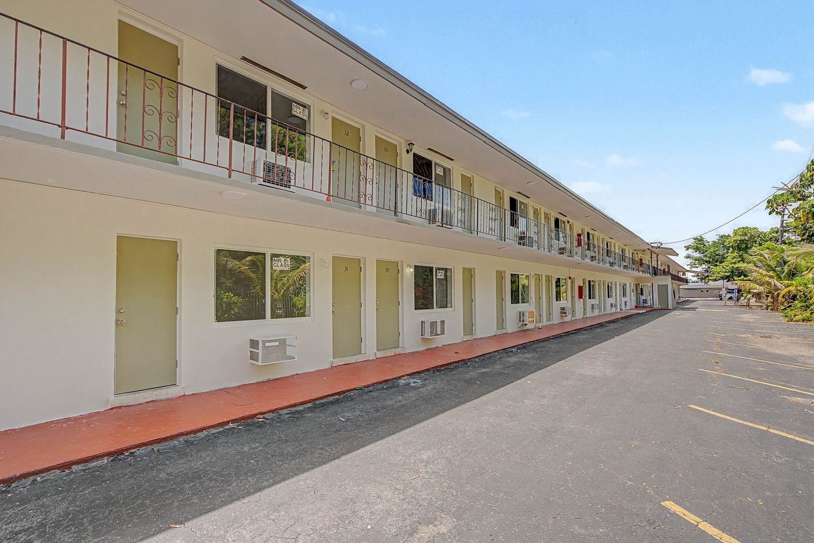 Exterior of the Little River apartment building